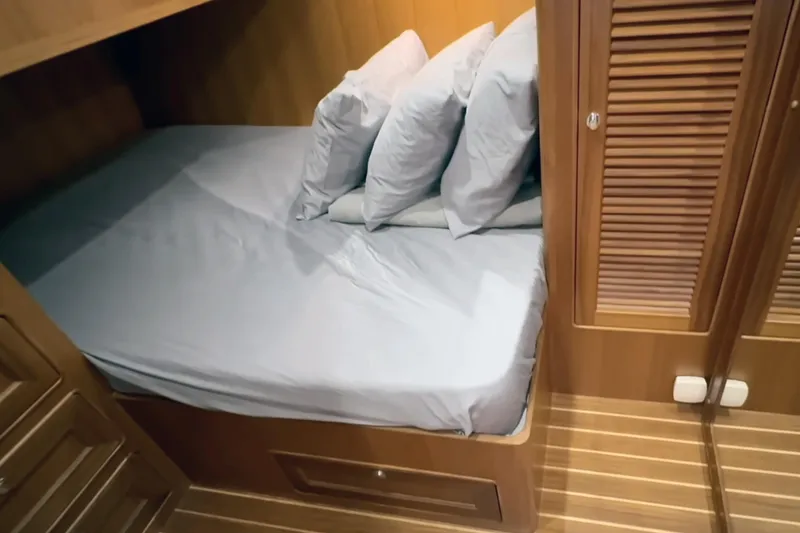 Slide: The Image of 2025 Helmsman Trawlers 43E Pilothouse - Guest Cabin - 8