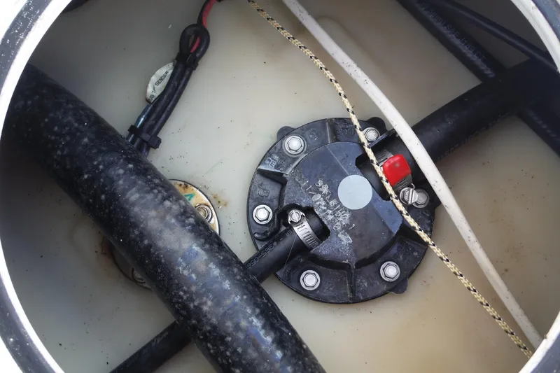 Slide: The Image of Fuel tank components of a 2015 Boston Whaler 210 Montauk boat. - 26