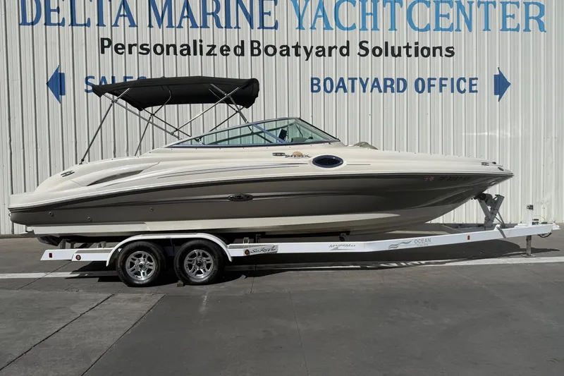 The Image of 2007 Sea Ray 270 Sundeck boat on trailer at Delta Marine Yacht Center. - 0