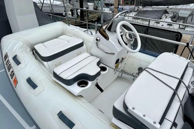 Slide: The Image of Helmsman Trawlers 37 Sedan - Dinghy - 11