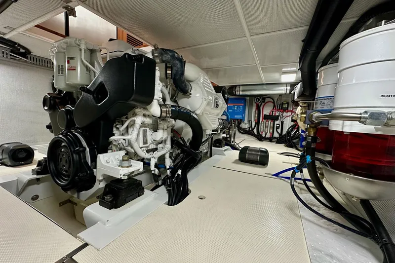 Slide: The Image of Helmsman Trawlers 37 Sedan - Engine Room - 7