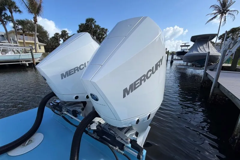 Slide: The Image of Open storage compartment on 2022 Bluewater 2850 CC boat, showcasing interior features. - 20