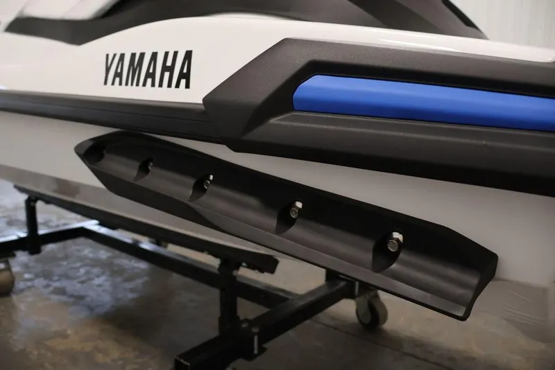 Slide: The Image of 2026 Yamaha WaveRunner VX Deluxe side view, showcasing sleek design and branding. - 18