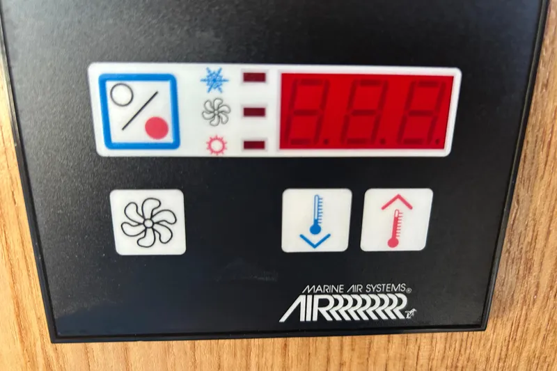 Slide: The Image of Luxurious kitchen interior of 1998 Bayliner 5788 Pilot House Motoryacht with modern appliances. - 21