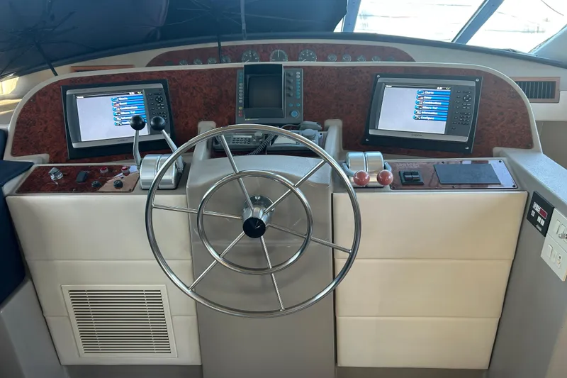 Slide: The Image of Garmin navigation system on 1998 Bayliner 5788 Pilot House Motoryacht dashboard. - 33