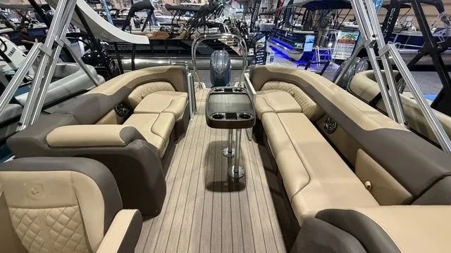 Slide: The Image of Interior of 2026 Godfrey Pontoons Sweetwater 2286 SB with luxurious seating. - 19