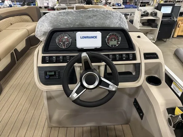 Slide: The Image of Godfrey Pontoons Sweetwater 2286 SB 2026 helm console. - 7