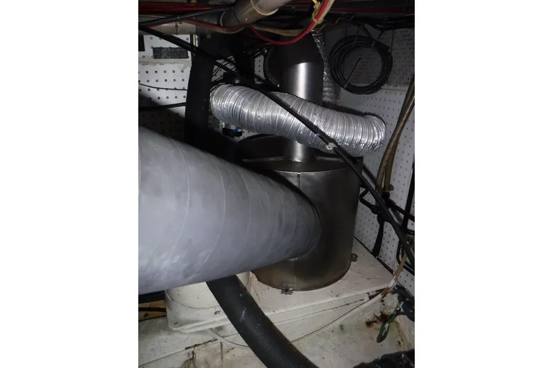 Slide: The Image of Engine room of 1987 Lien Hwa 47 Elegant MK III yacht with exhaust system. - 43