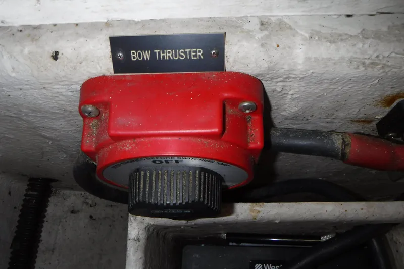 Slide: The Image of Red bow thruster switch on 1987 Lien Hwa 47 Elegant MK III yacht. - 60