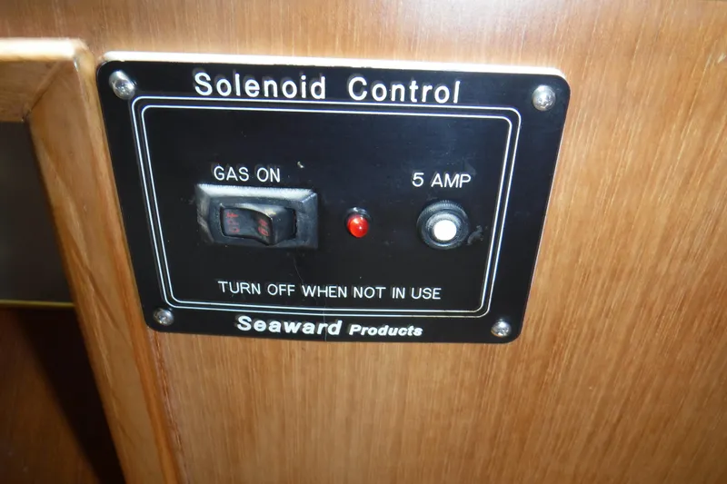 Slide: The Image of 1987 Lien Hwa 47 Elegant MK III solenoid control panel, Seaward Products. - 64