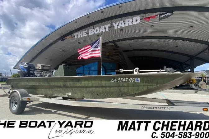 The Image of Custom Charles Leonard Skiff 2016 boat on trailer at The Boat Yard, Louisiana. - 0