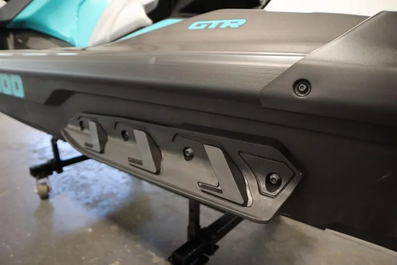 Slide: The Image of 2025 Sea-Doo GTR 230 jet ski side view, showcasing sleek design and detailing. - 24