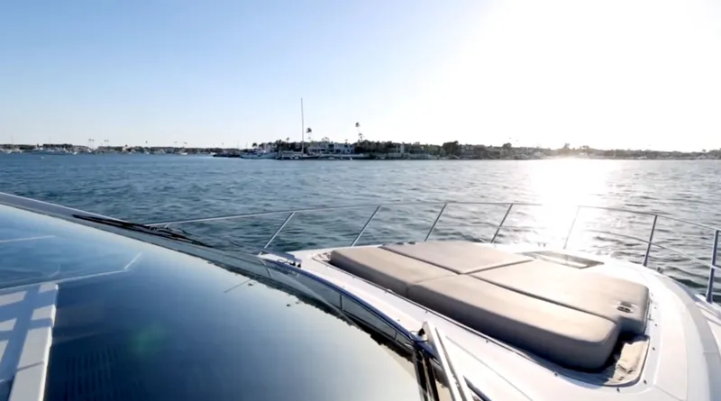 Slide: The Image of Interior of Azimut 51 Atlantis yacht, ocean view, 2019 model. - 18