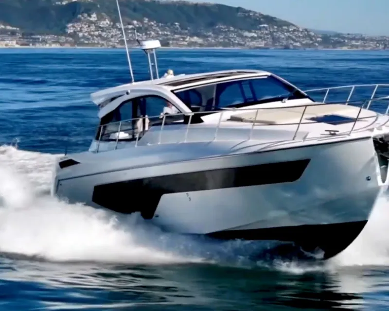 Slide: The Image of Azimut 51 Atlantis yacht 2019 cruising on open sea. - 6