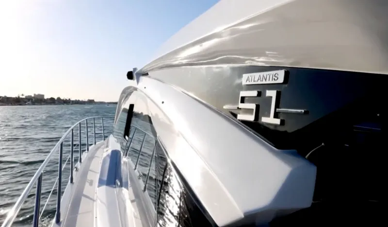 Slide: The Image of Azimut 51 Atlantis 2019 yacht cruising on open sea. - 9