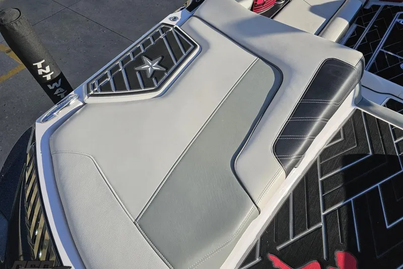 Slide: The Image of 2015 Nautique Super Air Nautique G23 boat interior with stylish upholstery and design. - 64