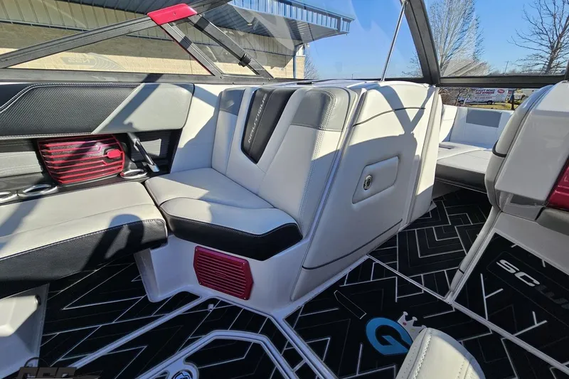 Slide: The Image of 2015 Nautique Super Air Nautique G23 interior with sleek seating and modern design. - 77