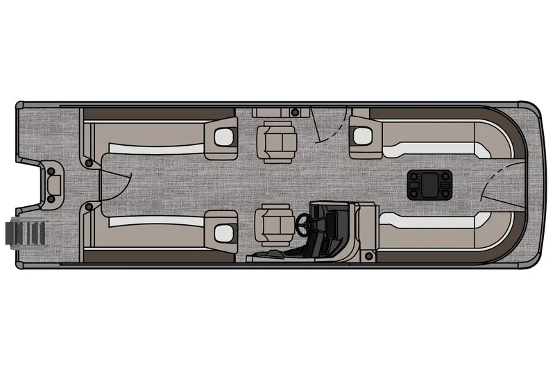 Slide: The Image of Manufacturer Provided Image: 2026 Avalon Geofish RF boat layout with seating and helm design. - 18
