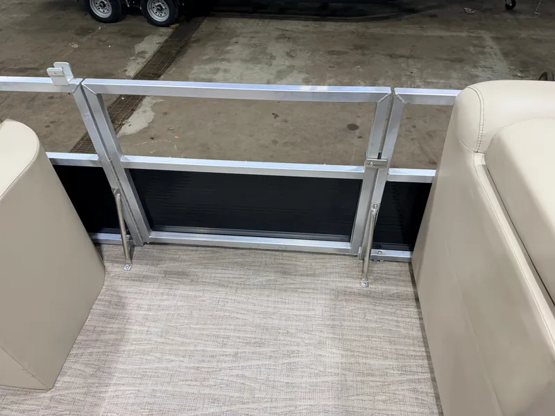 Slide: The Image of Interior of Northstar 2200 Cruise Pontoon 2023, beige upholstery. - 14