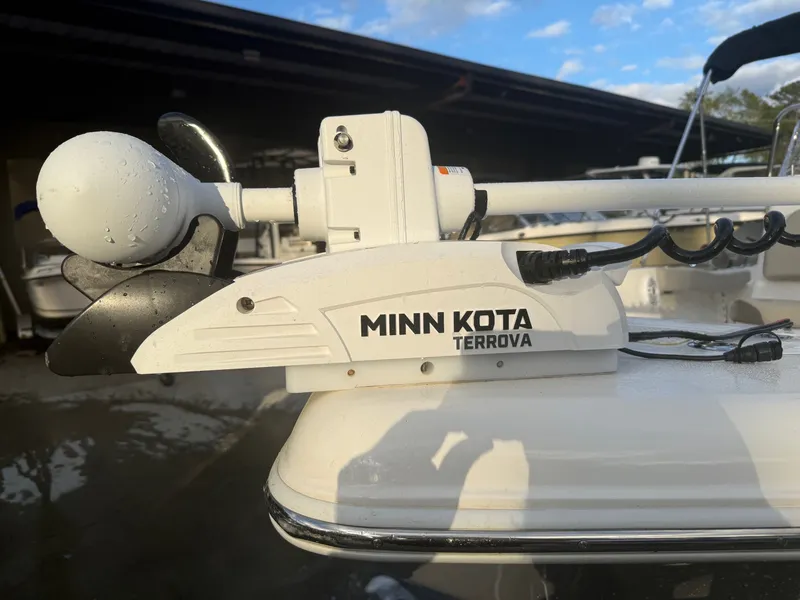 Slide: The Image of Minn Kota Terrova on Key West 179 FS boat, 2024 model. - 11