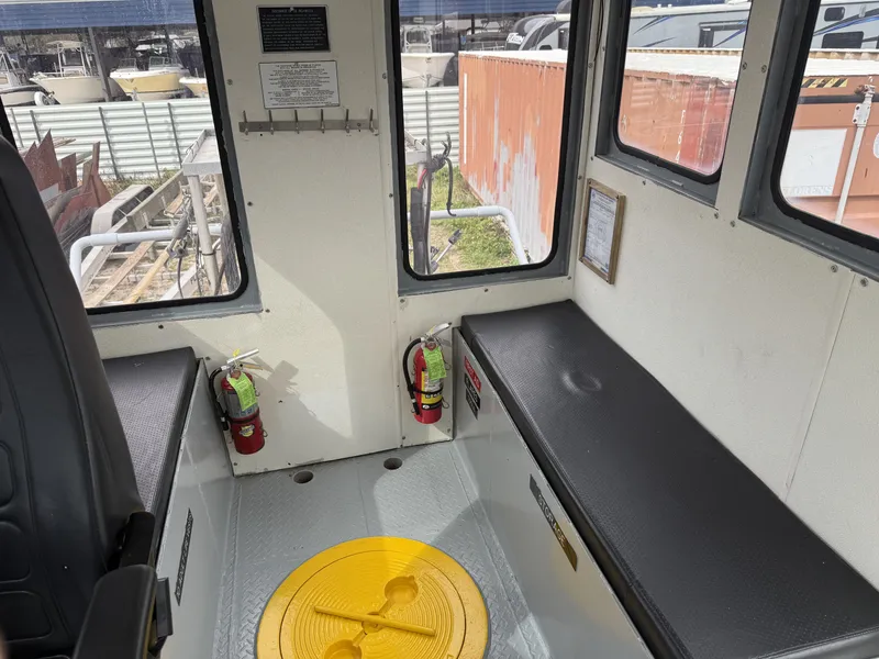 Slide: The Image of Custom Commercial Aluminum 34x10 Deck Boat 2010 - 12