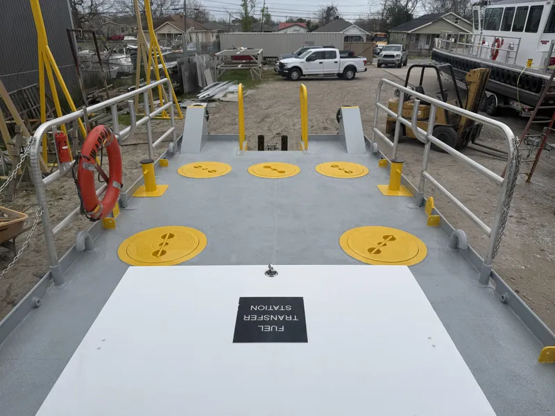 Slide: The Image of Custom Commercial Aluminum 34x10 Deck Boat 2010 - 3