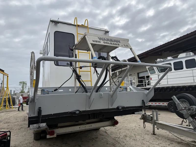 Slide: The Image of Custom Commercial Aluminum 34x10 Deck Boat 2010 - 7