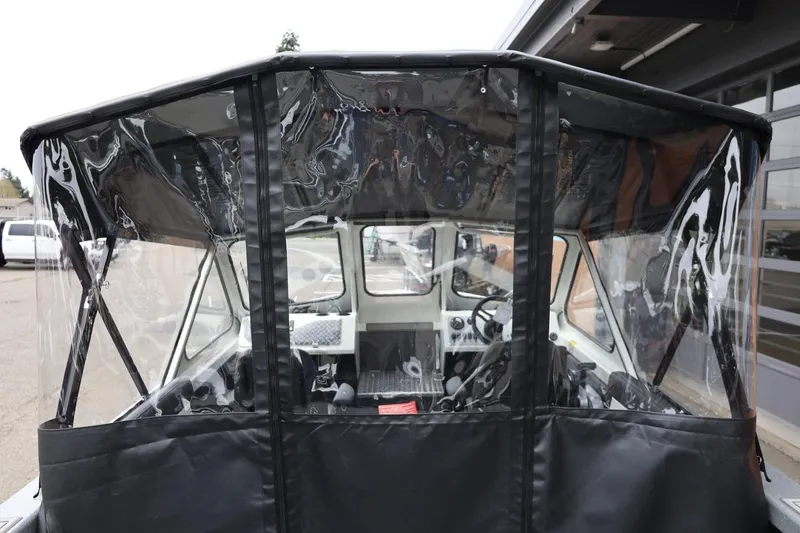 Slide: The Image of 2026 Thunder Jet 200 Luxor boat with clear canopy and interior view. - 29