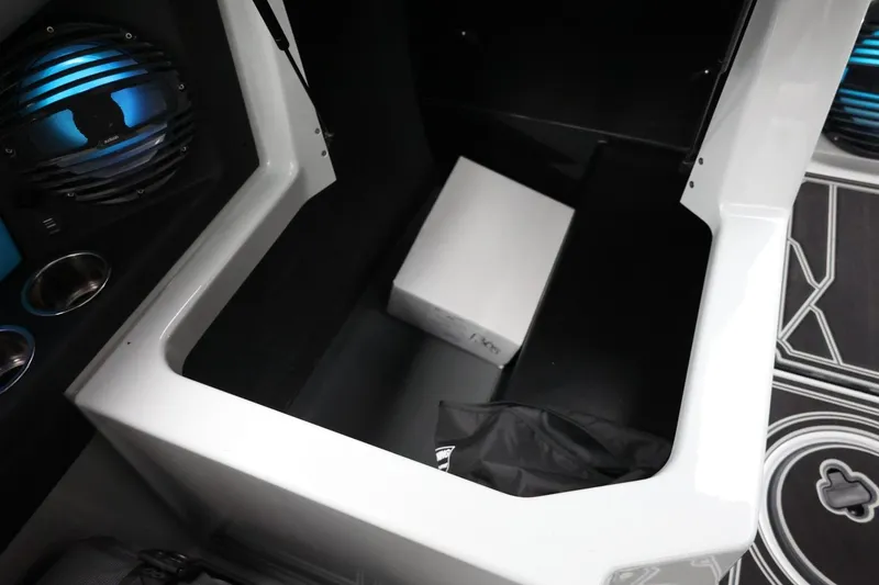 Slide: The Image of Interior of 2026 Tigé Z3 boat with speaker and storage compartment. - 38