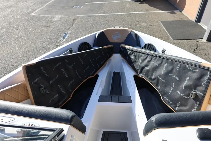Slide: The Image of 2023 Tigé Z3 boat interior with custom seating and storage compartments. - 46