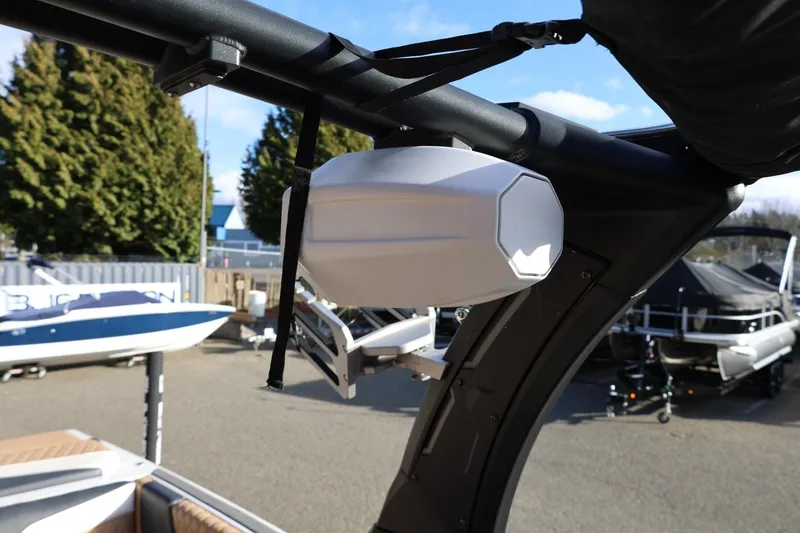 Slide: The Image of 2023 Tigé Z3 boat speaker system on a sunny day. - 60