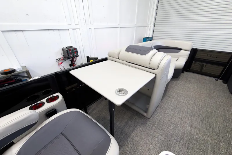 Slide: The Image of 2025 Barletta Cabrio 22UC interior with seating and table in a modern design. - 20