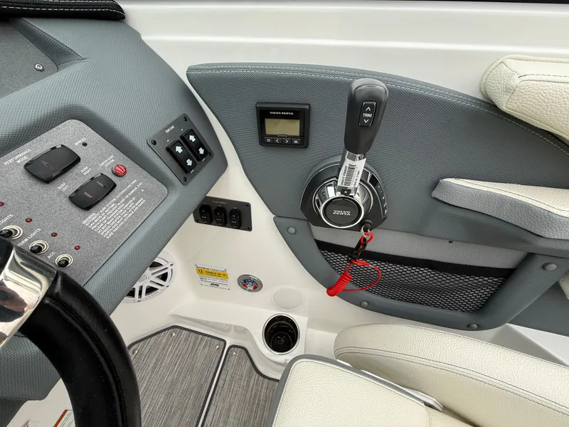Slide: The Image of Interior view of 2022 Cobalt CS23 Surf control panel. - 41