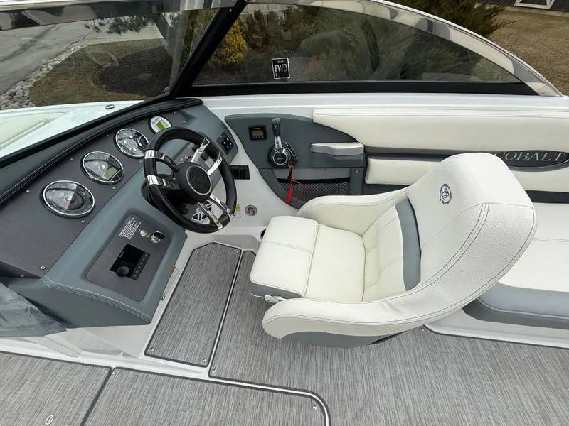 Slide: The Image of Interior of 2022 Cobalt CS23 Surf with steering console and seat. - 42