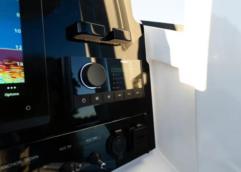 Slide: The Image of Dashboard of Sea Hunt Ultra 275 CB 2026 with modern controls. - 8