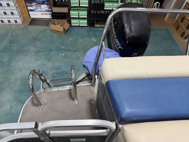 Slide: The Image of 2014 Lowe SS 210 boat with Mercury engine. - 18