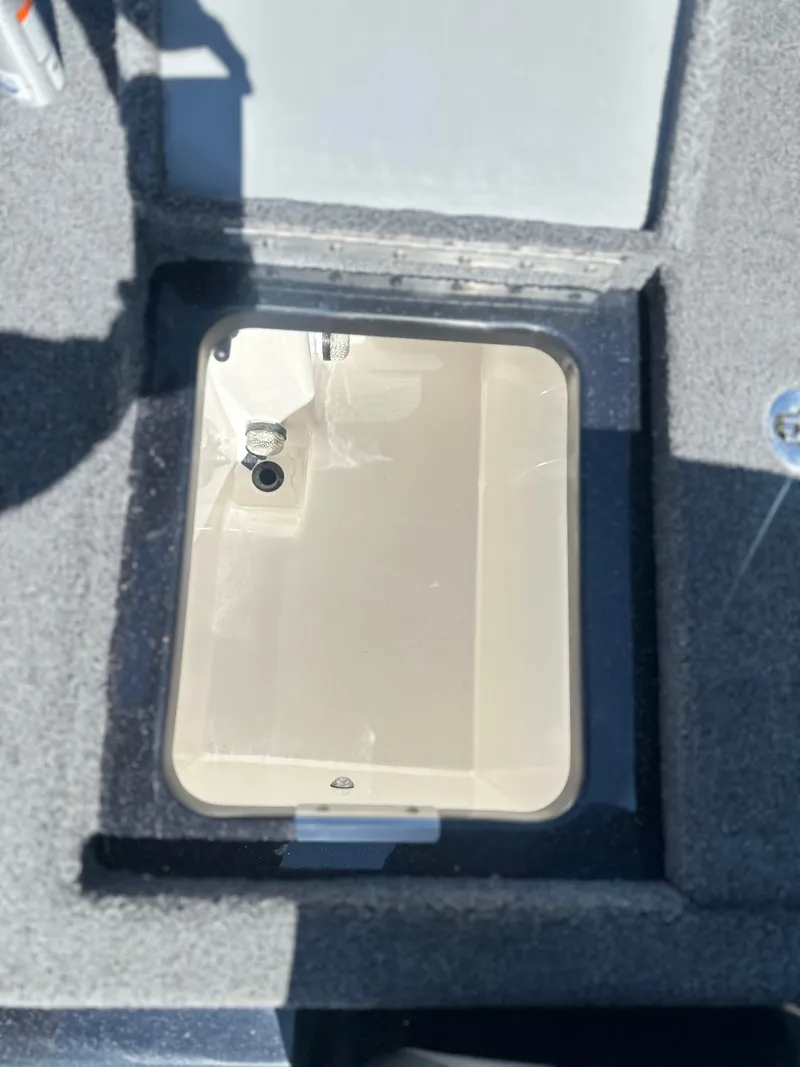 Slide: The Image of Interior view of Caymas CX 201 PRO 2027 boat deck. - 18