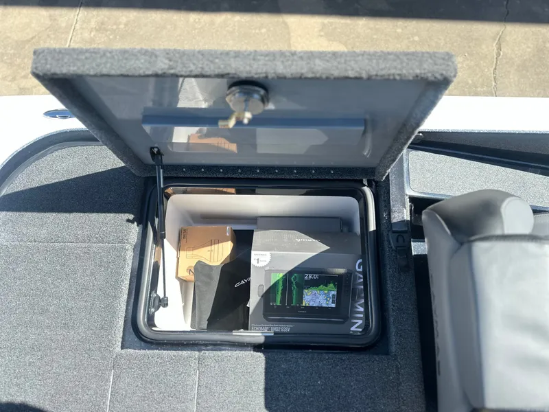 Slide: The Image of Storage compartment in Caymas CX 201 PRO boat, year 2027. - 20