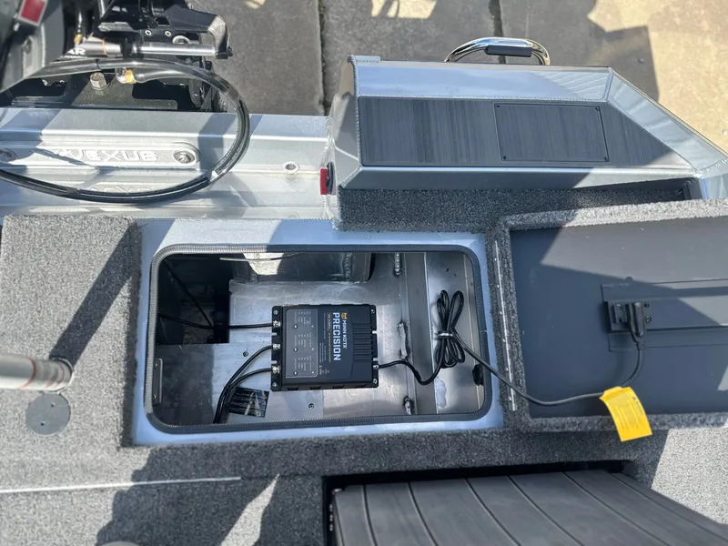 Slide: The Image of Interior view of Vexus AVX 1985s boat, battery compartment visible. - 15