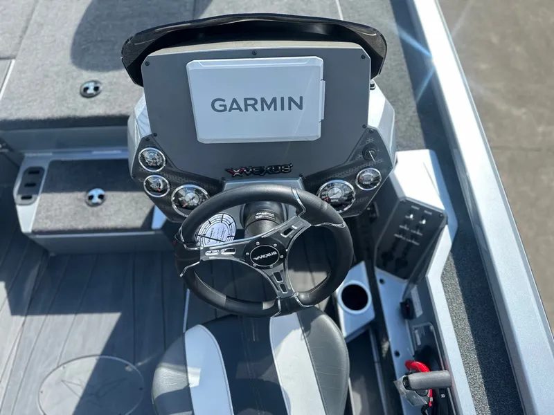Slide: The Image of Vexus AVX 1985s 2026 boat console with Garmin display. - 5