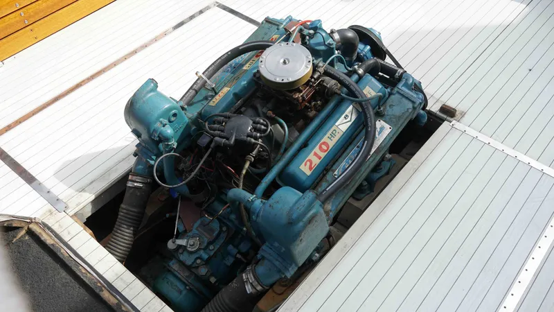 Slide: The Image of 1966 Chris-Craft Sea Skiff engine with 210 horsepower. - 17