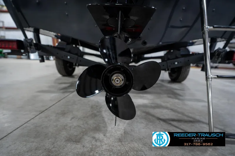 Slide: The Image of 2026 Lund 1775 Adventure SS boat propeller and trailer in a showroom. - 45