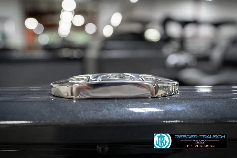 Slide: The Image of 2026 Lund 1775 Adventure SS boat detail with Reeder Trausch Marine logo. - 52