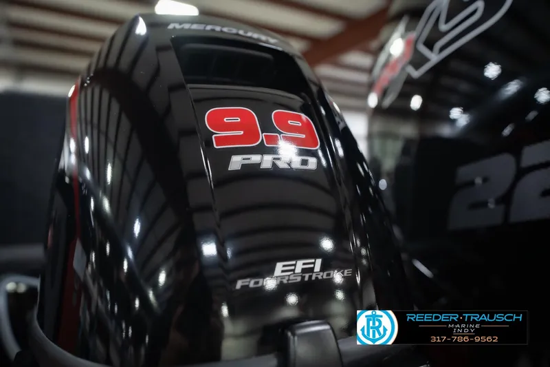 Slide: The Image of Mercury 9.9 Pro EFI FourStroke engine on 2026 Lund 1975 Tyee boat. - 55