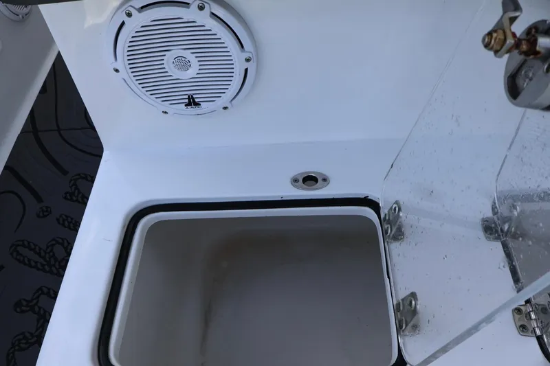 Slide: The Image of 2022 Sea Hunt Gamefish 30 Coffin Box with speaker and storage compartment. - 14