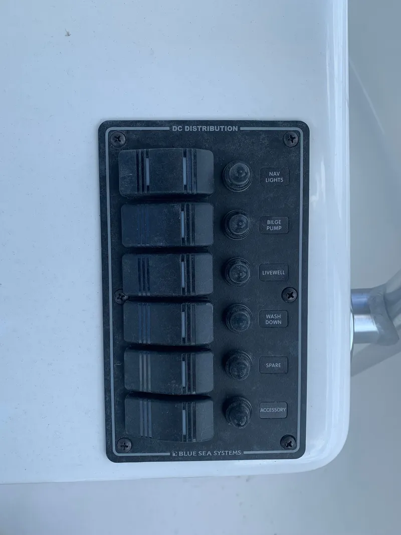 Slide: The Image of Control panel on May-Craft 208 CC boat, 2023 model. - 4