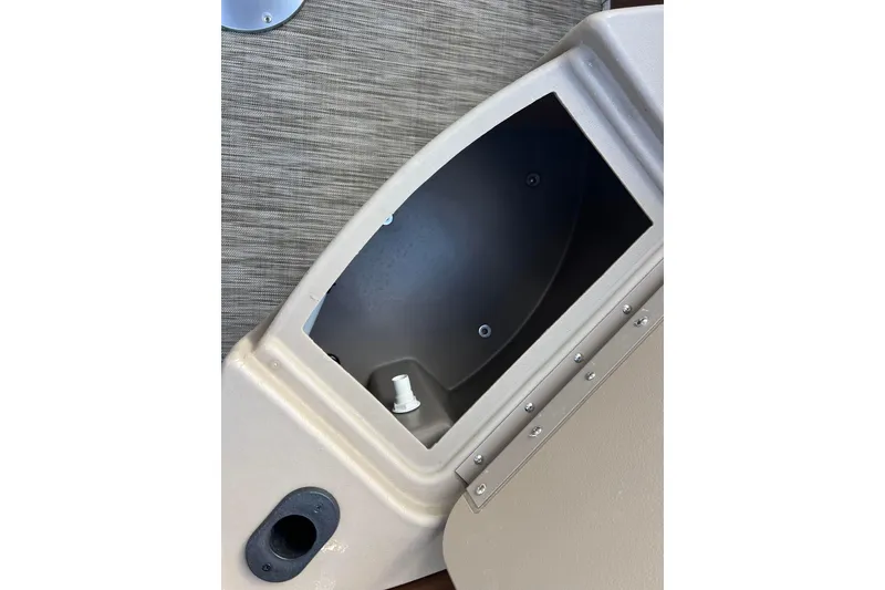 Slide: The Image of Storage compartment in 2021 Bennington 168 Fish Cruise boat interior. - 10
