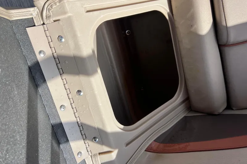 Slide: The Image of Storage compartment on a 2021 Bennington 168 FISH CRUISE boat seat. - 33