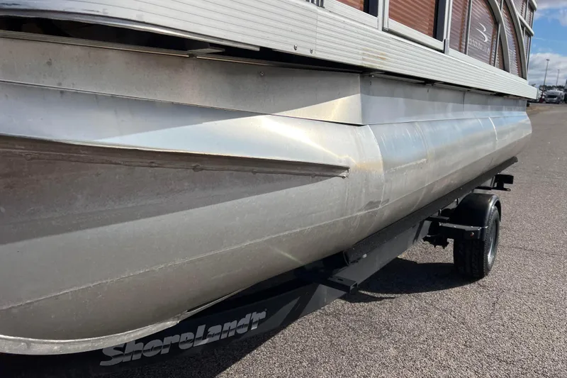 Slide: The Image of 2021 Bennington 168 Fish Cruise pontoon boat on ShoreLand'r trailer. - 57