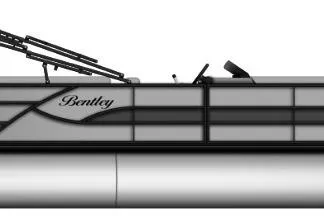 The Image of 2026 Bentley Pontoons Legacy 223 Navigator, side view, sleek design, modern pontoon boat. - 0